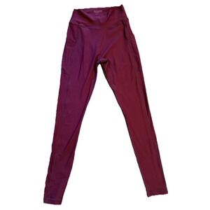 Silverwind Airflow High-waisted Athletic leggings Dark‎ Red sustainable Sz S EUC